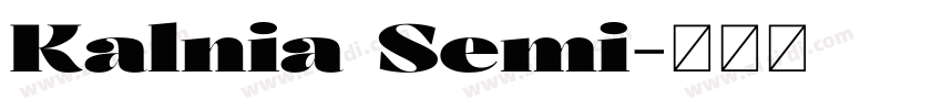 Kalnia Semi字体转换 Kalnia Semi字体转换